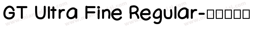 GT Ultra Fine Regular字体转换